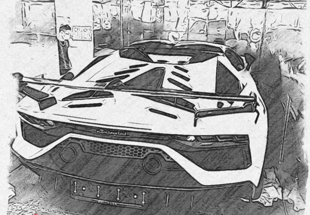 Hình ảnh hiếm hoi về chiếc siêu xe mui trần Lamborghini Aventador SVJ mui trần đầu tiên về Việt Nam. Trên thế giới chỉ có 800 chiếc Lamborghini Aventador SVJ Roadster 